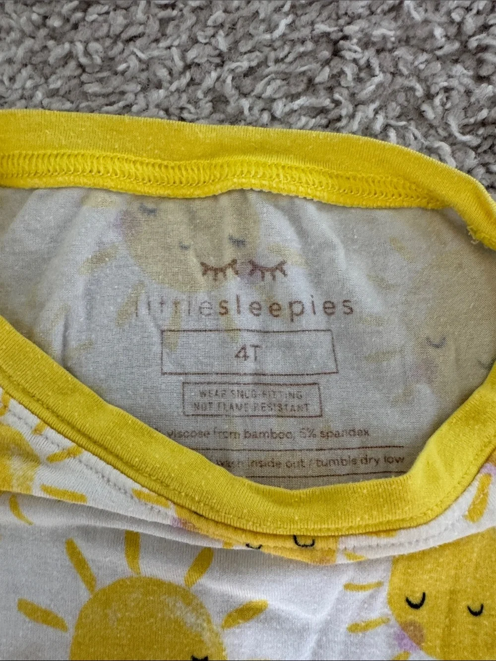 Little Sleepies Sunshine Print Pajama Set